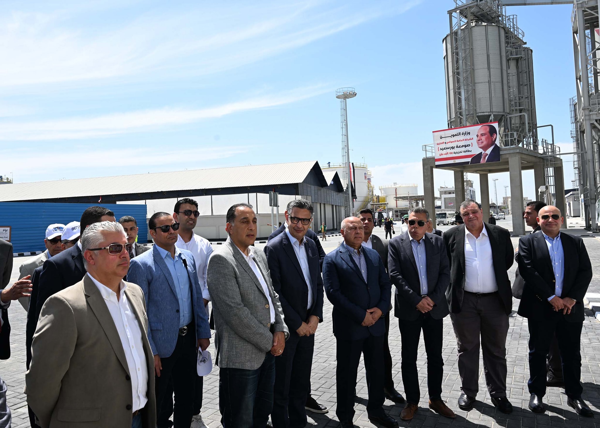 محطة الصب الجاف "أقماح" بميناء غرب بورسعيد