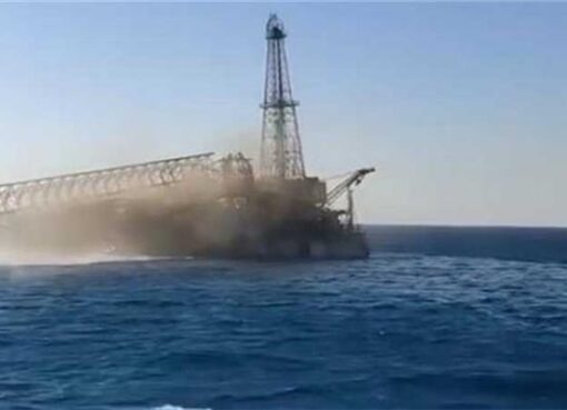 غرق حفار البترول